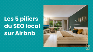 Illustration SEO local Airbnb pour améliorer la visibilité d’une location saisonnière